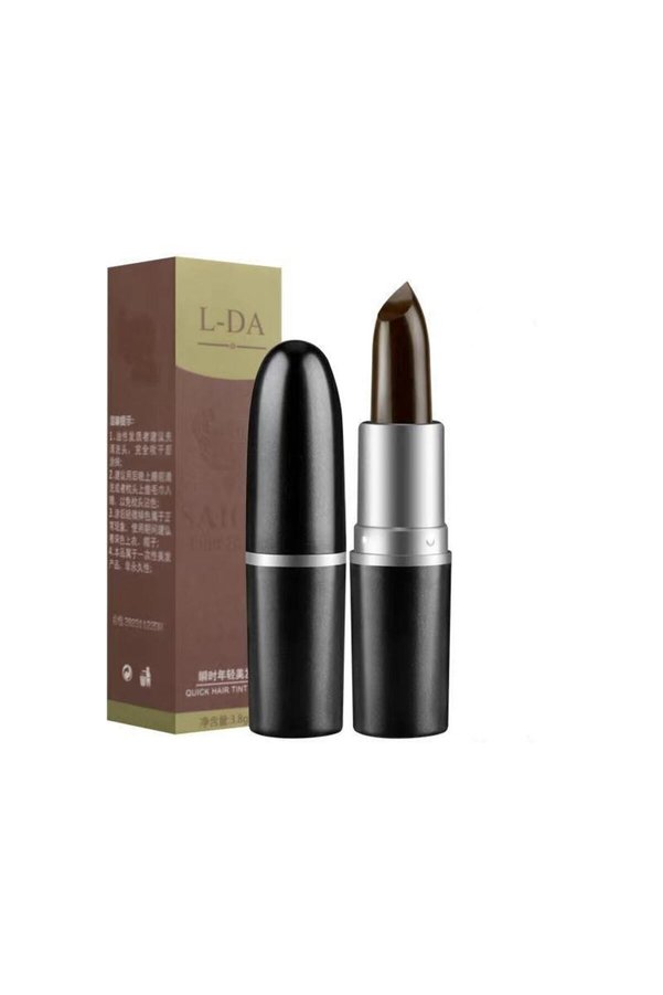 SECRET LİFT Lipstick Shaped Hair Beard Mustache White Concealer Stick Dye (Coffee)