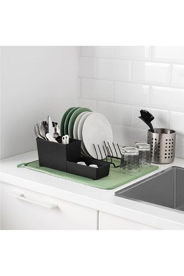 IKEA Countertop Dish Drying Mat Meridyendukkan Water Green 44x36 Cm Trendyol