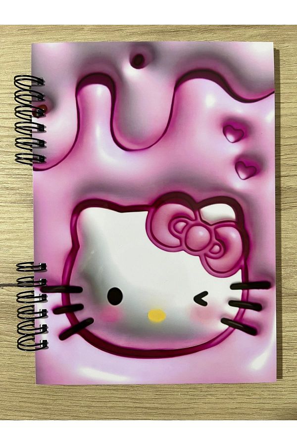 Cuppy Box-Hello Kitty Notebook 50 Pages 1 Page Bonus Matte Sticker 1