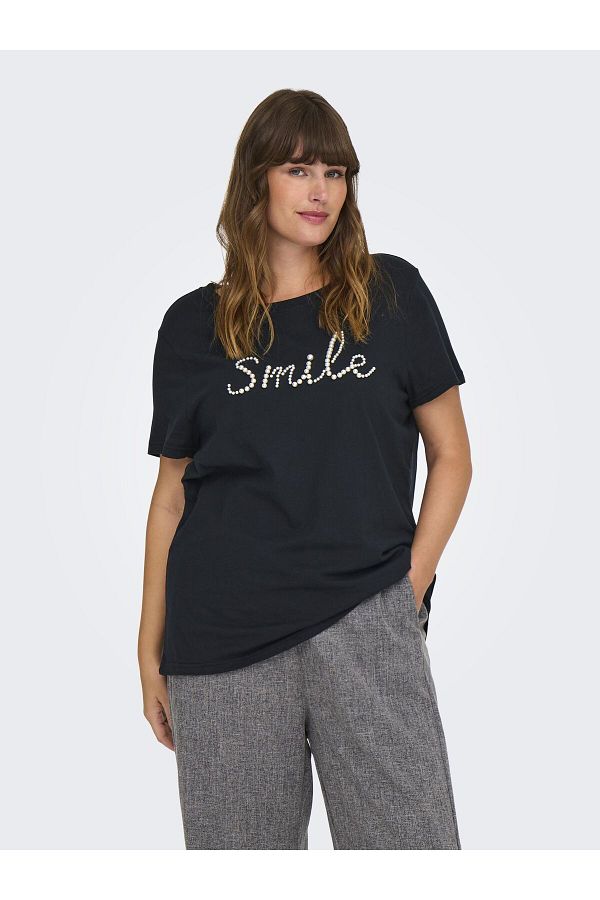 Only Carmakoma T shirt Normal geschnitten Rundhals Curve Top Trendyol