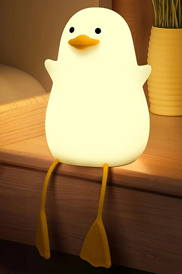 MOBEE Çocuk Bebek Odası Gece Lambası LED Işıklı Sevimli Figürlü Dokunmatik Silikon Pet Şarjlı