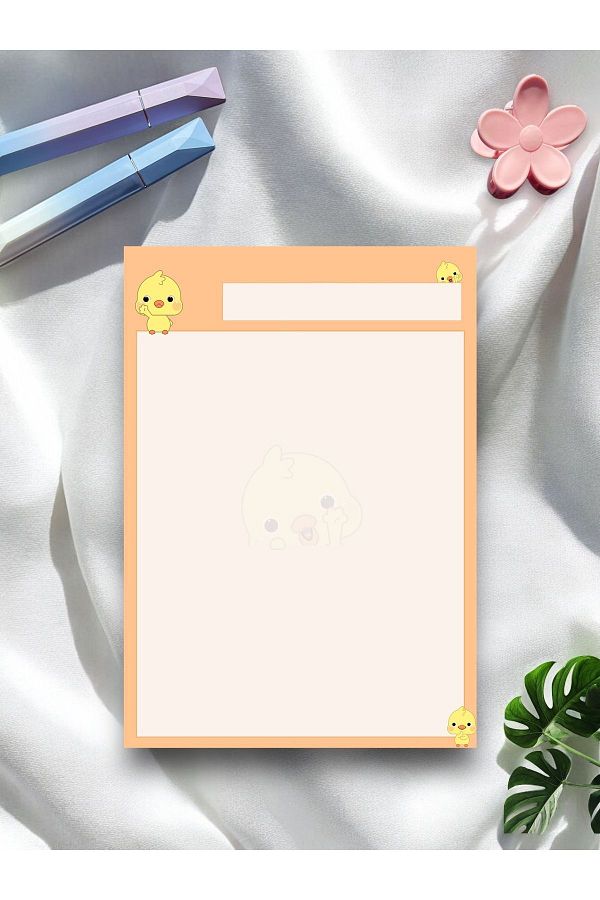 Mirya Notes-Chick Patterned A5 Notepad - Notepad 1