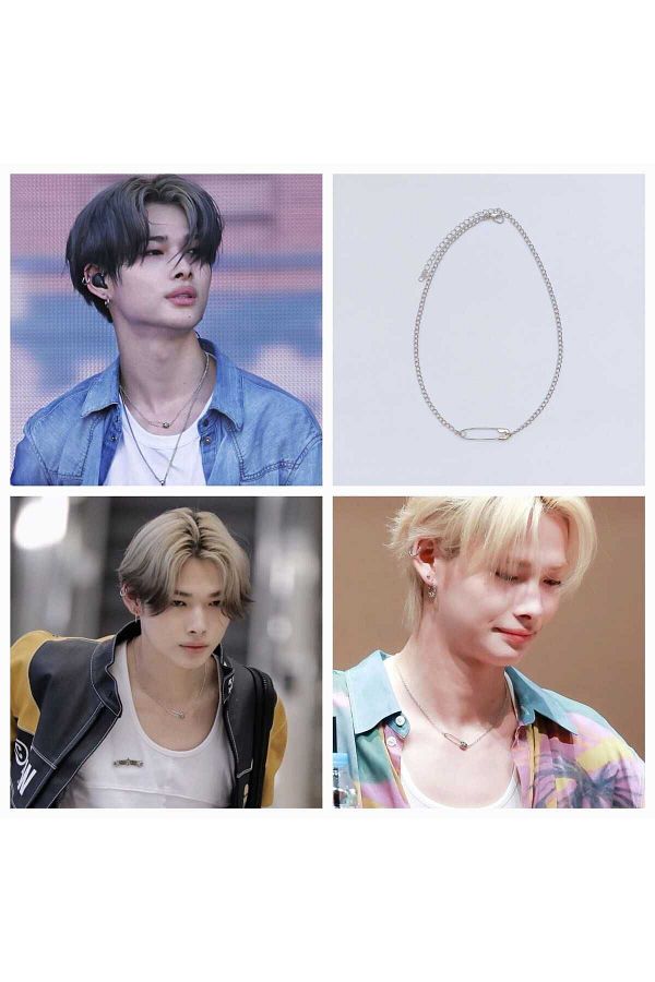 REN AKSESUAR-KPOP ENHYPEN Niki Safety Pin Necklace 1