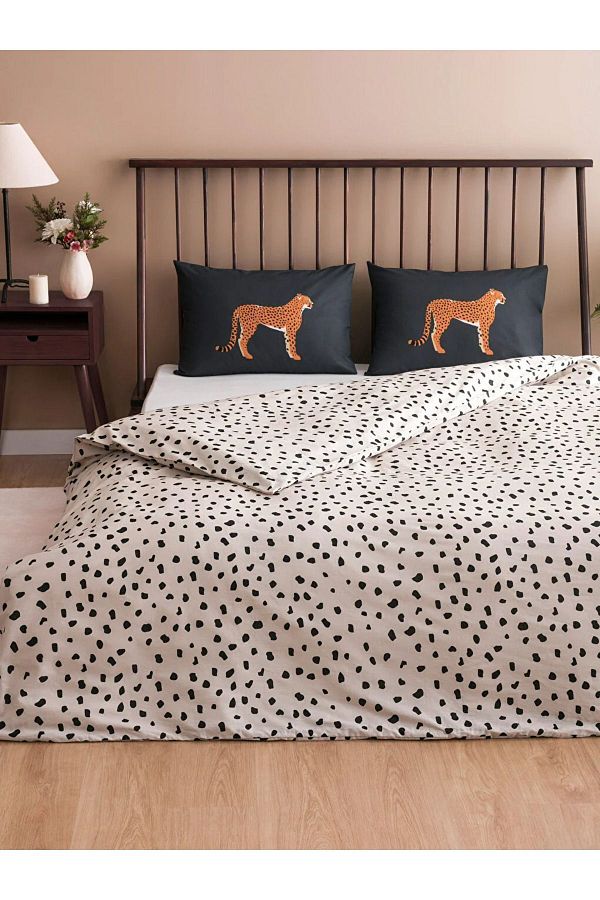 LC Waikiki-Set cuvertură de pilota dublă cu imprimeu leopard 1