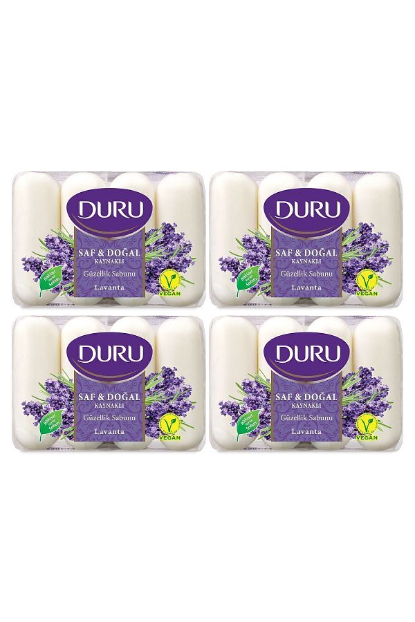Duru-لافندر نقي وطبيعي 16 قطعة صابون تجميل 4x280 جرام 1