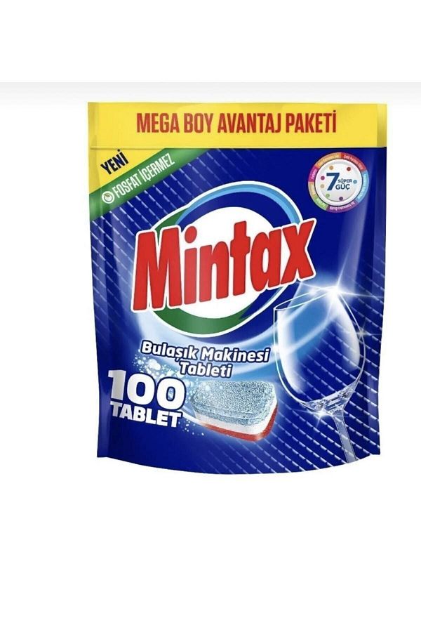 Mintax-Phosphate Free Dishwasher Detergent 100 Tablets (Mega Size) 1