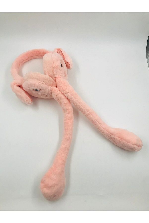 EBMER-Shield Moving Rabbit Plush Earmuff - Salmon Color 1