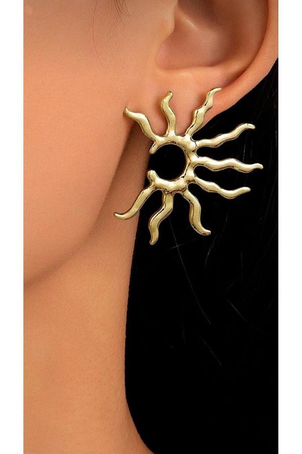 Gizemli Aksesuar Women s Half Sun Earrings Trendyol