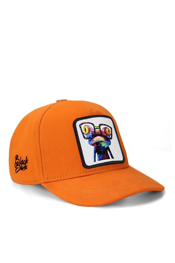 Neon orange baseball cap cheap