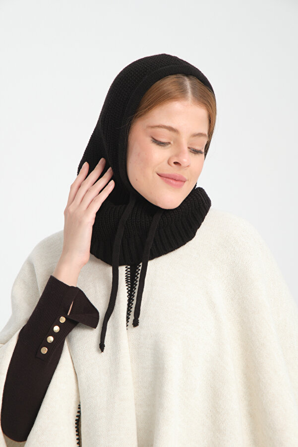 VEGA MODA Adjustable Knitwear Thick Knit Cap, Balaclava, Knitwear