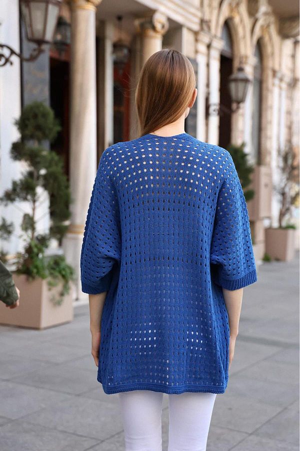 Overbazaar-Bodyless Knitwear Cardigan - Perforated and Buttonless 1