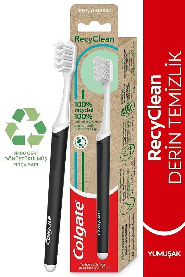 Colgate-Recyclean 100% Recycled Deep Cleaning Soft Toothbrush 1
