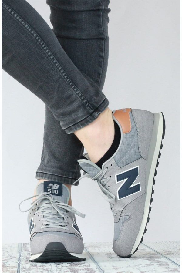 New balance 500 grey blue sales