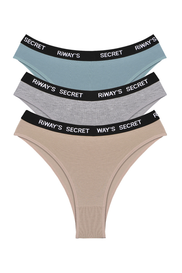 riways secret-Cotton Waist Elastic Brazilian 3 Pack 1