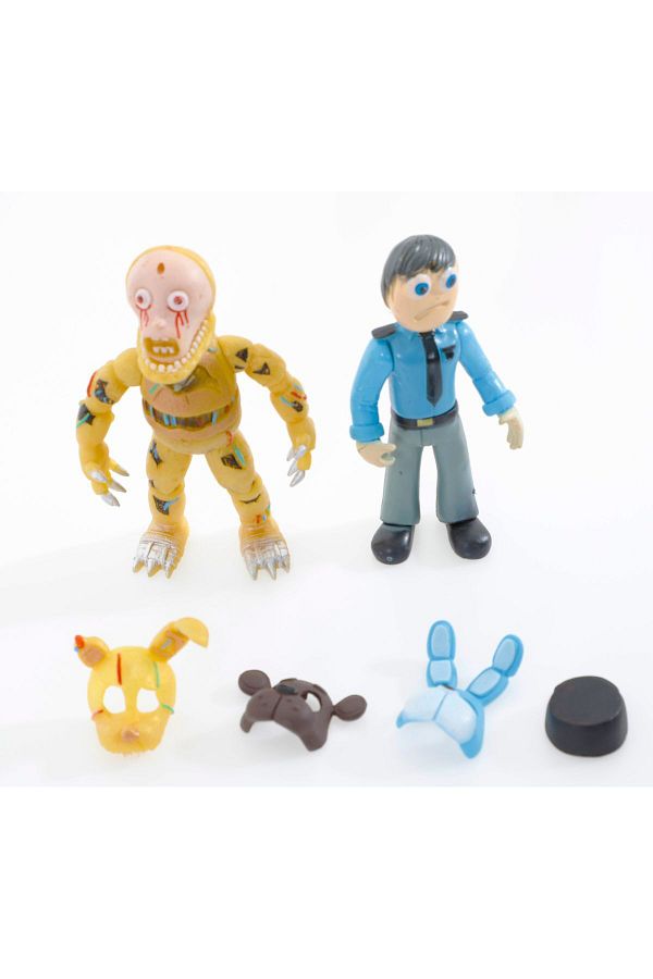 e-life-Five Nights At Freddy's Fnaf Masked Lighted Jointed Character Toy Set Jeremy & Springtrap 1