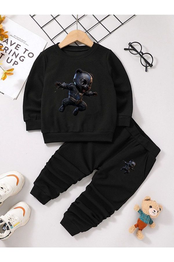 Black panther tracksuit cheap