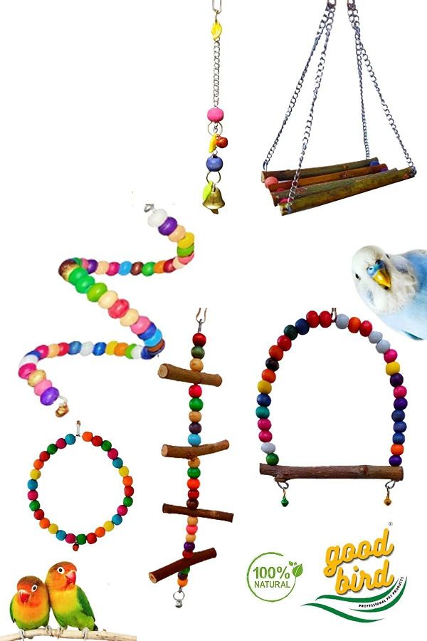 GOOD B RD Mega Swing Toy Set for Budgie and Parrots 6 Pieces Trendyol