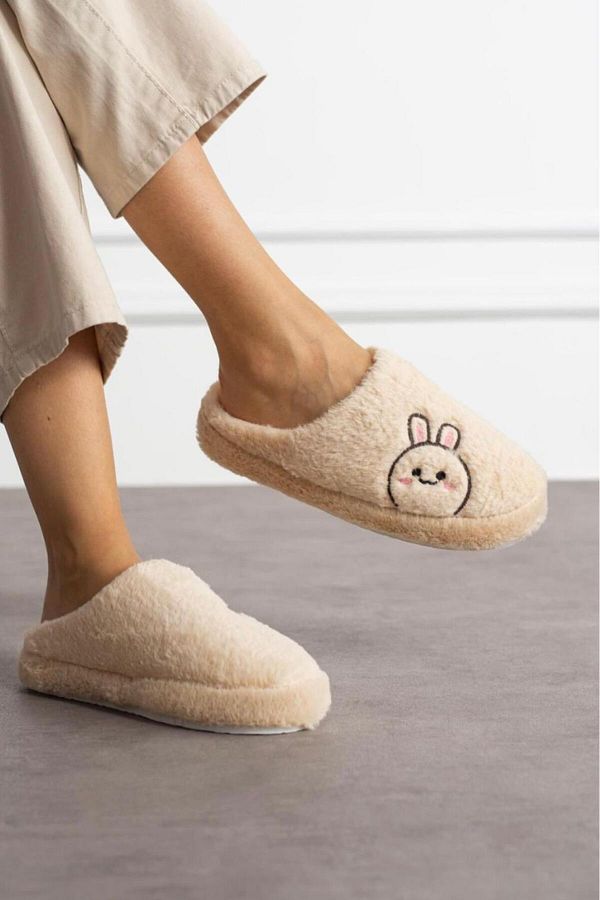 Marka Soft Furry Rabbit Winter House Slippers Bundle Guest Trendyol