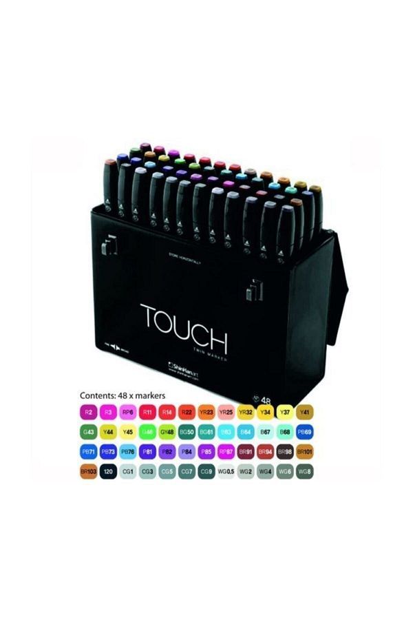 Shinhan Art-Touch Double Tip Felt Tip Pen Set 48 Pieces 1