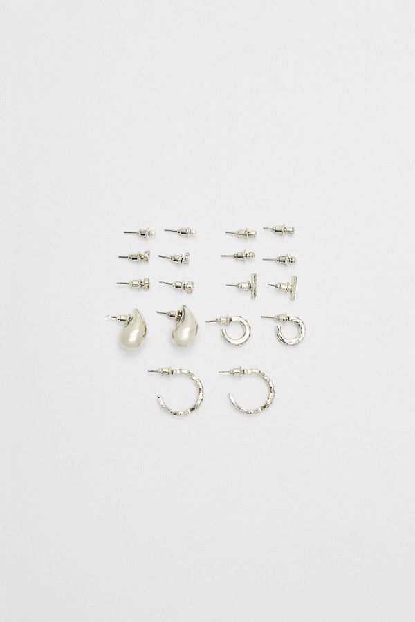 Stradivarius-Set of 9 Pairs of Mini Drop Earrings 1