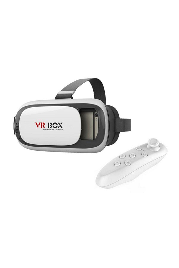 VR BOX-نظارات الواقع الافتراضي ثلاثية الأبعاد مع جهاز تحكم بلوتوث 1