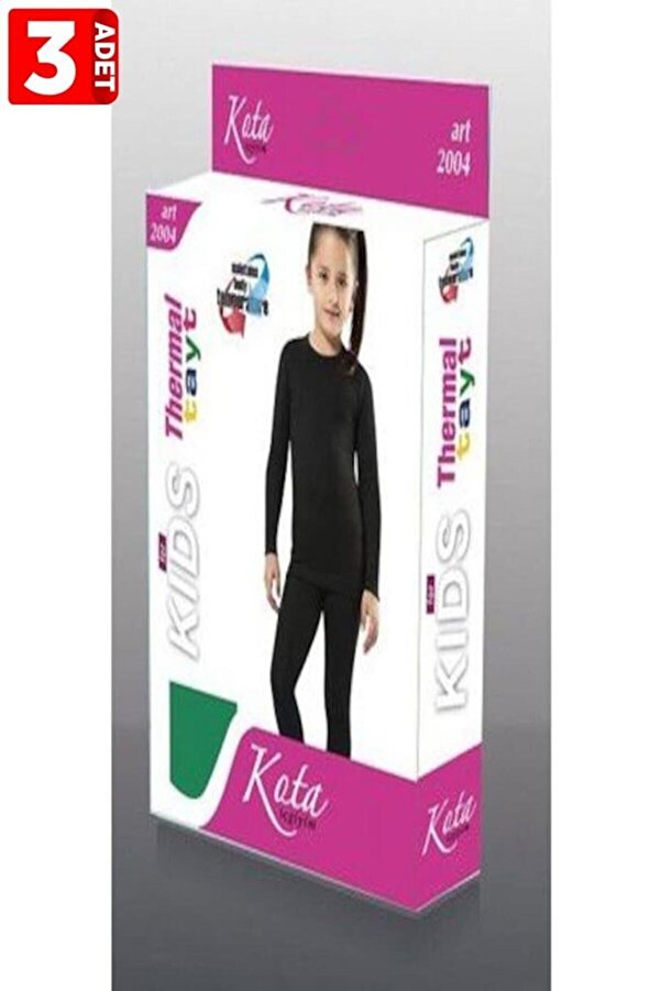 bonbonetti chocolate baby&kids 3'Lü Paket  Termal Alt  İçlik