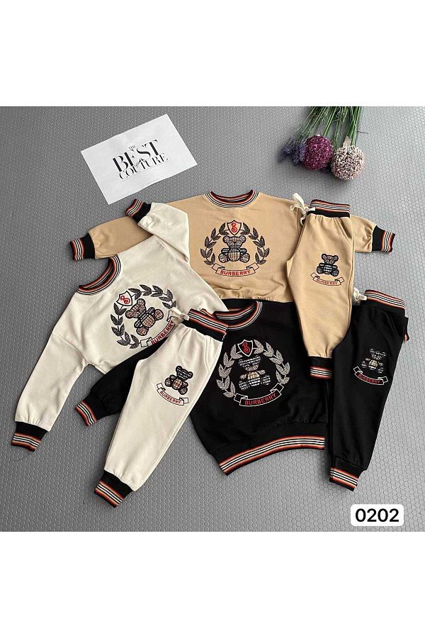 Burberry kids tracksuit discount