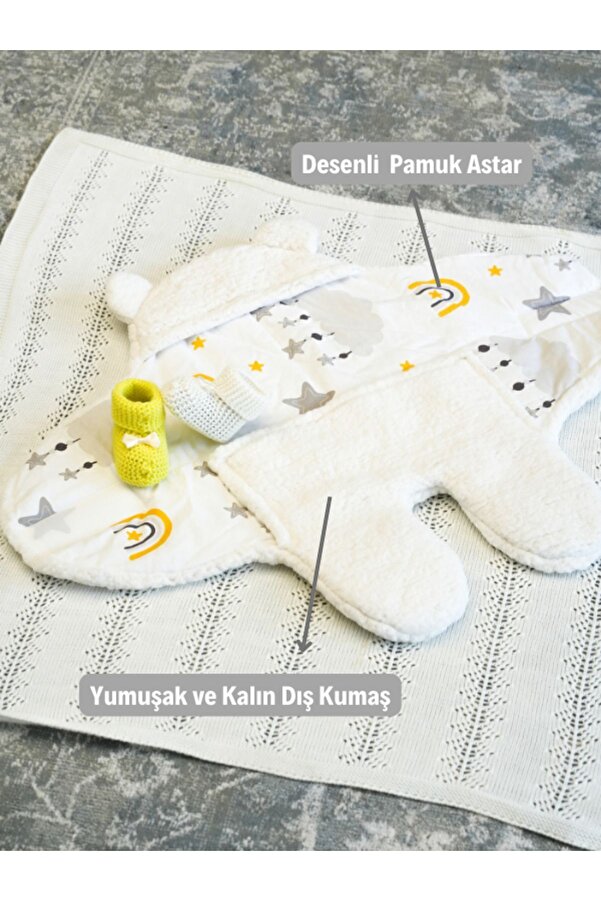 Le Touche Bebek Uyku Tulumu - Dış Kundak Bebek Battaniyesi 4-7 Aylık Erkek Kız Kundak