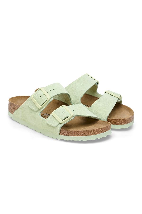 Birkenstock BIRKENSTOCK ARIZONA SUEDE LEATHER SLIPPERS Trendyol