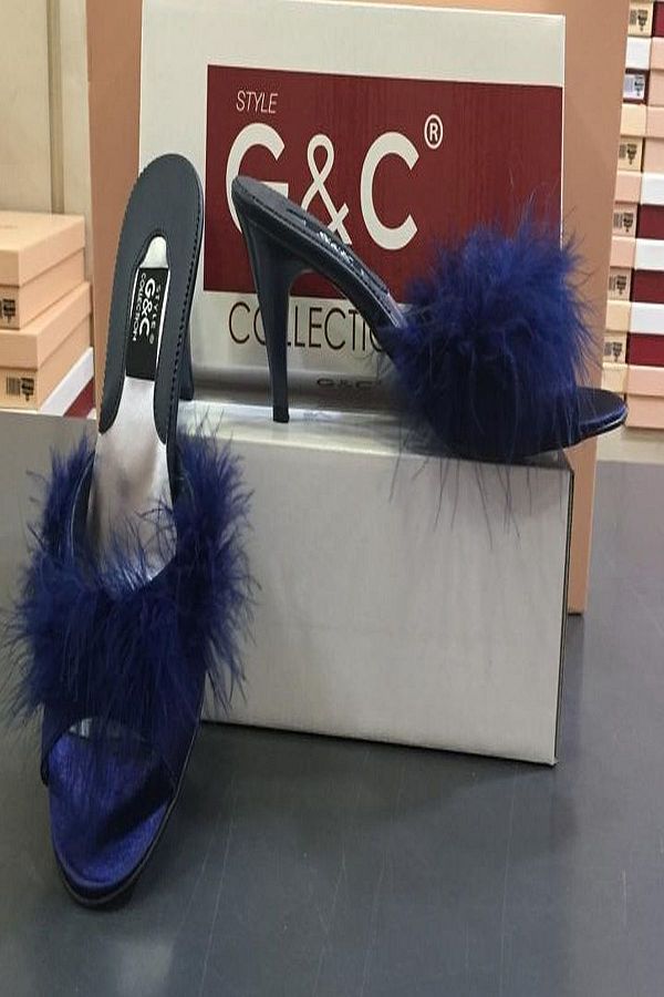 Heeled house slippers shop