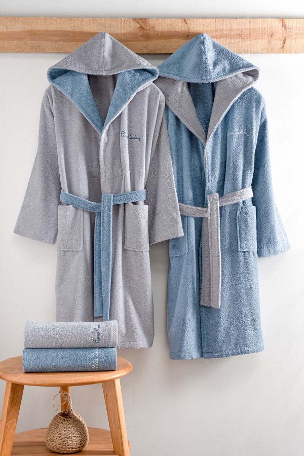 Pierre Cardin Indigo Latte Family Hoodie Set of 4 Trendyol