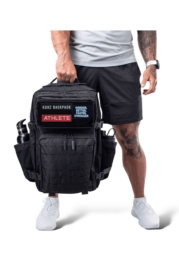 KDNZ-Pro 3.0 Black Edt45l Backpack with 3 Patches Gift 1