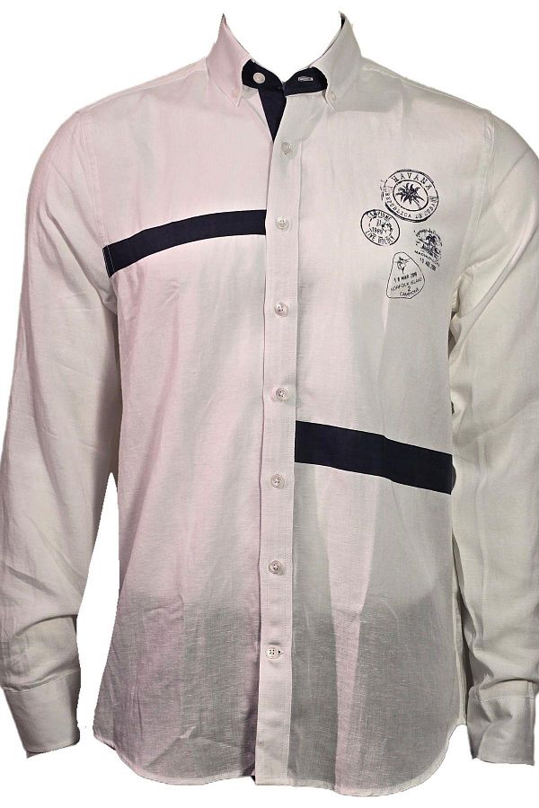 Campione 1709032 Men s Linen Shirt White Trendyol