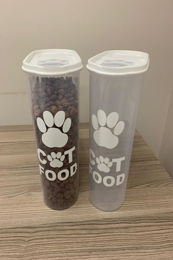 DEEMBRO-5.8 Lt Cat Food Storage Container Cat Food Storage Container Storage Box Airtight Leak Proof 1
