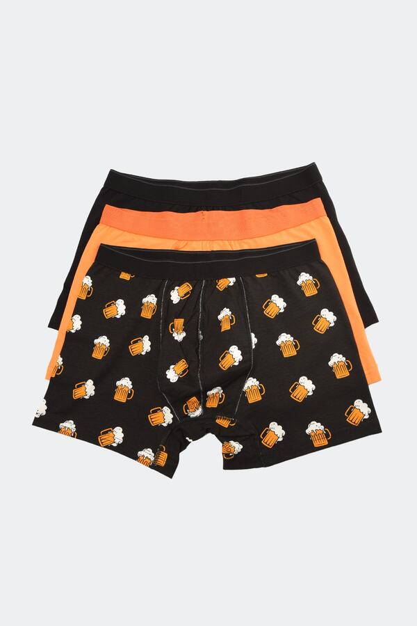 Trendyol Collection-3 db mintás pamut boxer csomag - TMNAW22BX0010 1