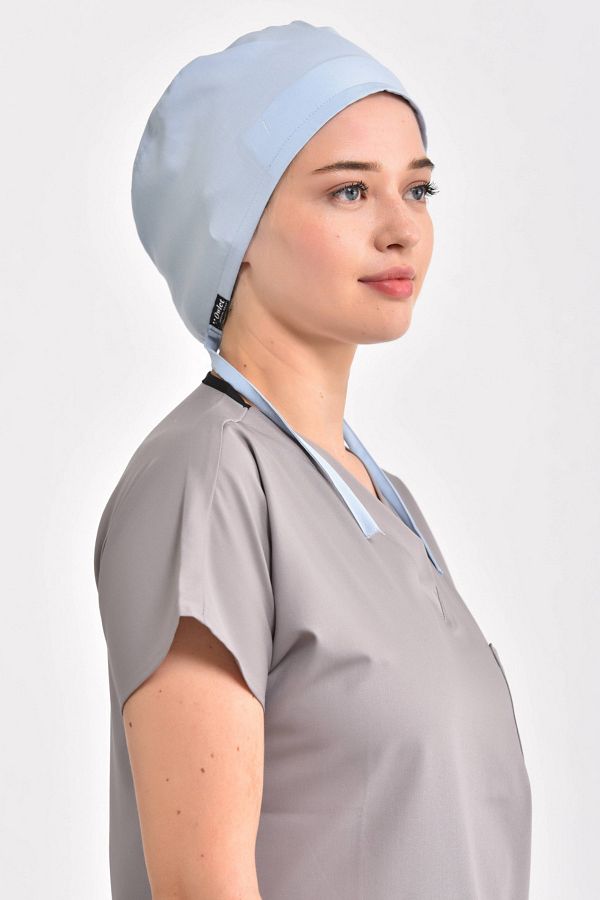 Owlet Medikal-Lycra Baby Blue Surgical Bonnet 1