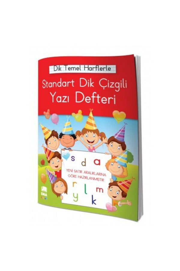 Ema Çocuk-24 Sheets A5 Medium Size Standard Vertical Lined Beautiful Writing Notebook 10 Pieces 1