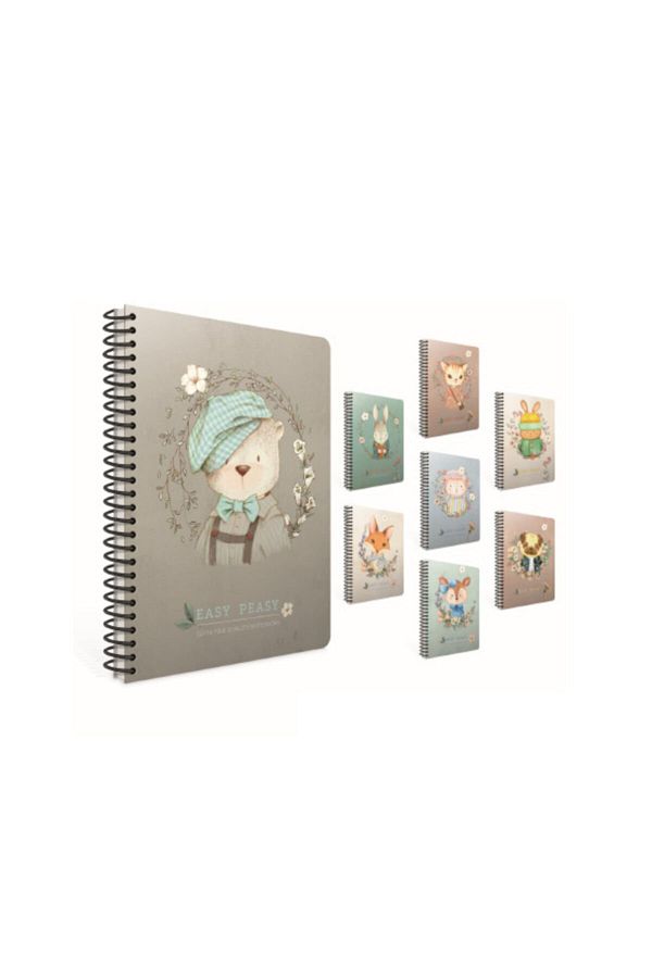 Gıpta-Easy Notes Sp.hard Cover Notebook 17x24 cm 120 Sheets Checkered 1