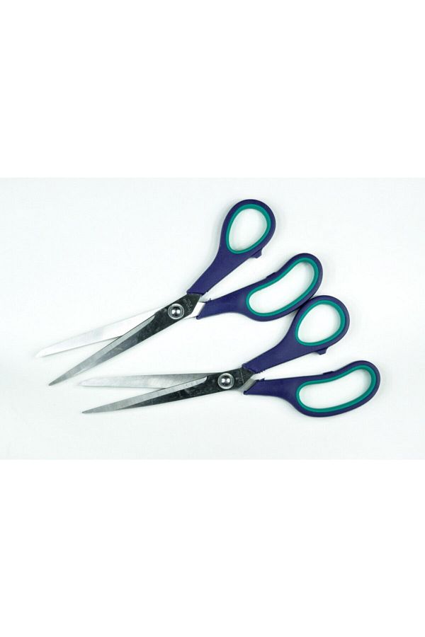 Nazarone-Green Handle Double Rivet Scissors 1