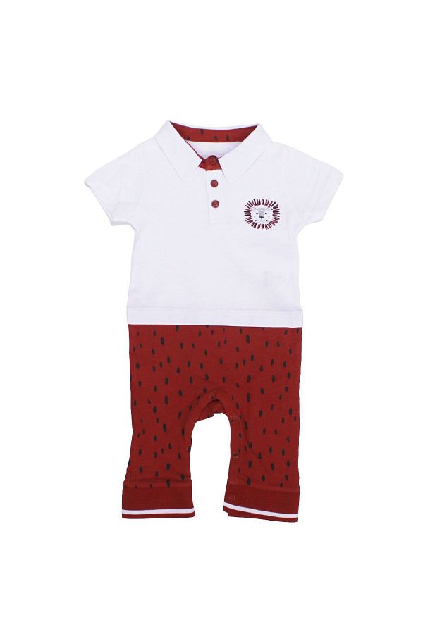 Red polo jumpsuit outlet