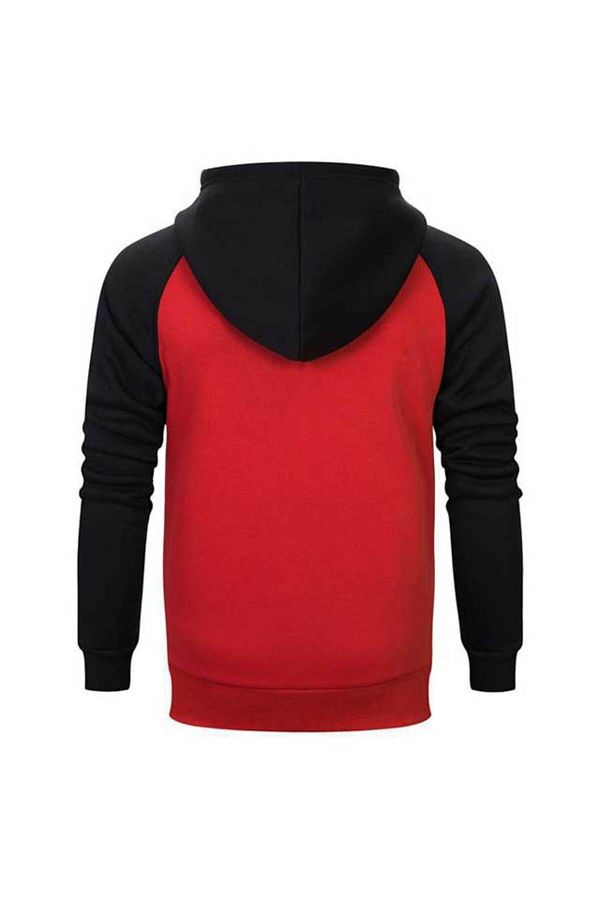 Z zepplin The Rolling Stones Red Raglan Sleeve Hooded Hoodie Trendyol