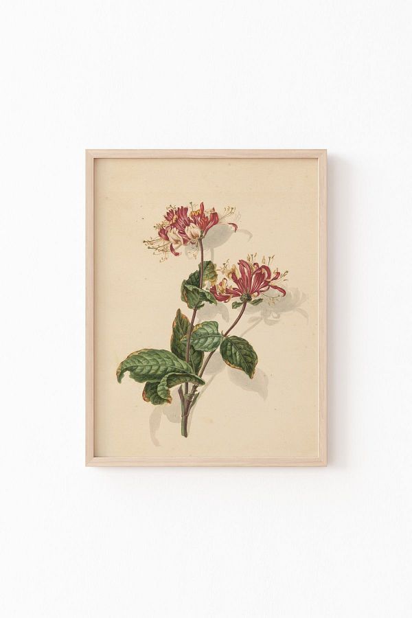epiqart-Wooden Patterned Frame with Flower Drawing 1