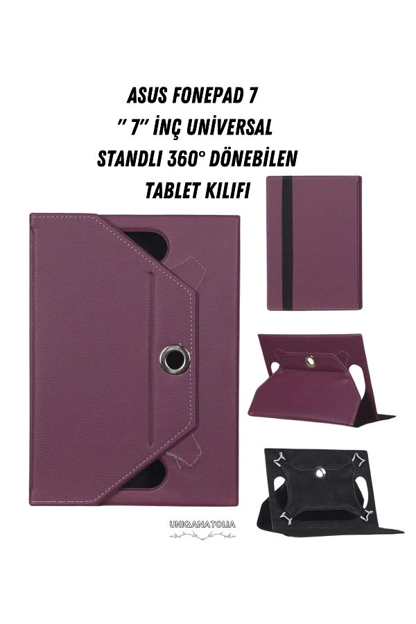 UniqAnatolia-Asus Fonepad 7 Universal Stand 360 °   Rotatable Tablet Case 1
