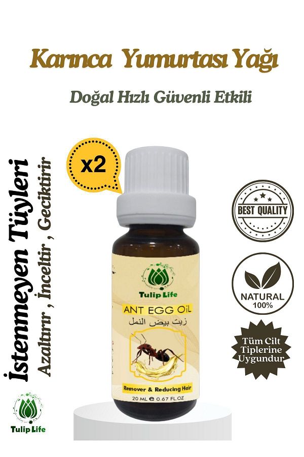 Tuliplife-20 ml X 2 Pieces Hair Removal and Slimming Ant Egg Oil 1