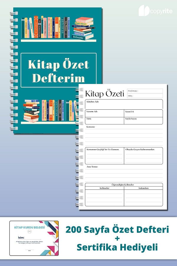 Copyrite-Full Concept Book Reading Compendium Book with 200 Pages and Certificate 1