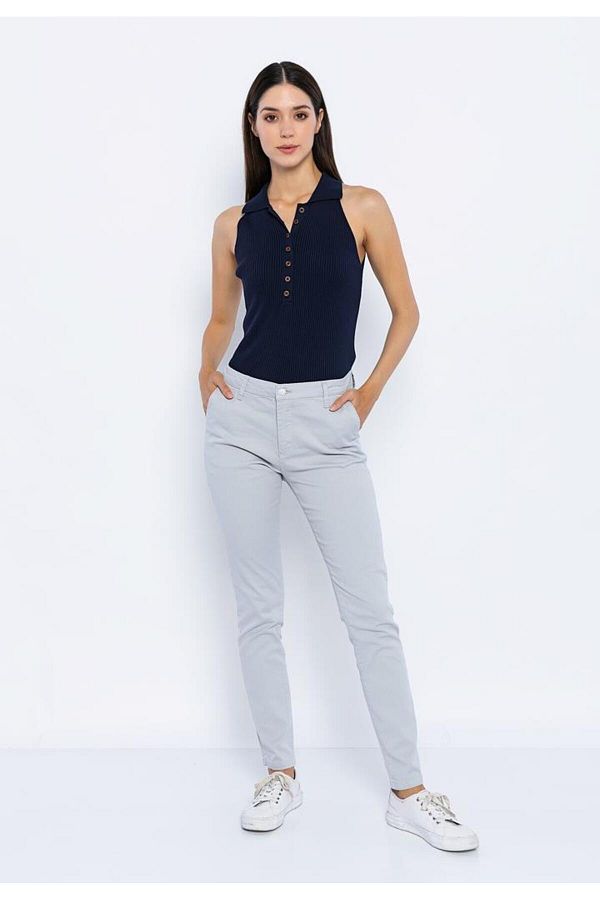 Basics More Chino Women s Trousers Bb0125 Model Trendyol