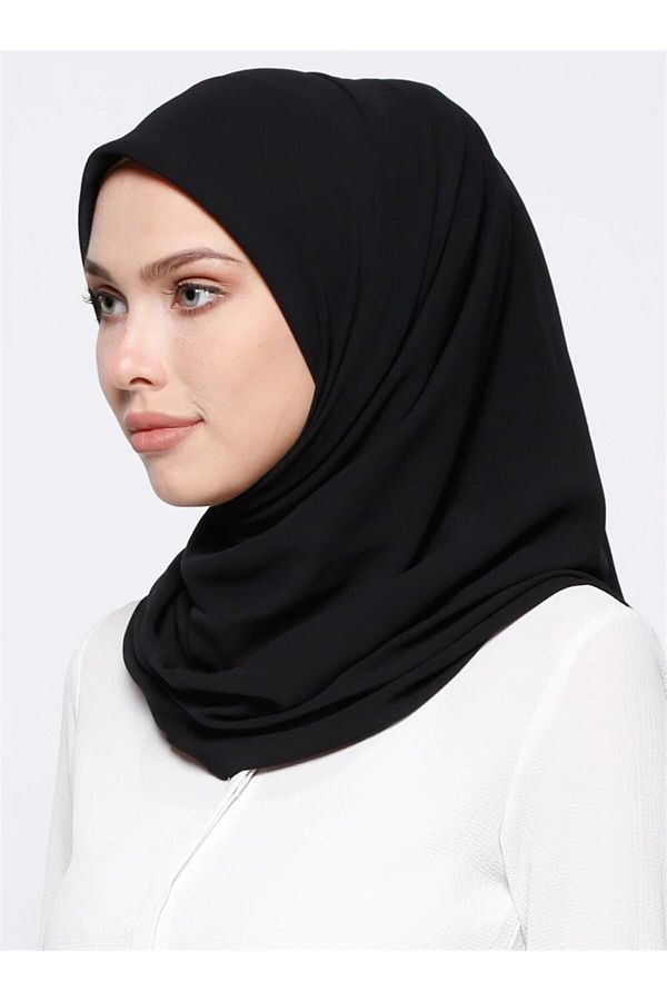 Differenza-Chiffon Scarf - Black 1