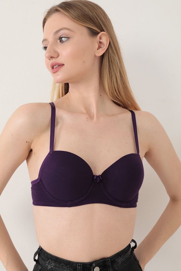 Prizma Purple Flame Women s Bra Breathable Sweat Free Non Supported Leap Trendyol