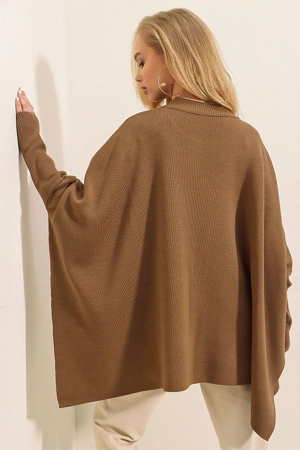 Tan poncho sweater online