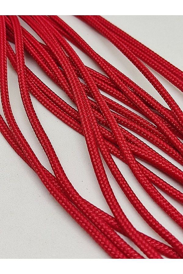 Firebird Takı Aksesuar Ve Kamp Malzemeleri-45 Meters Red Paracord Bracelet String - 2 mm 1